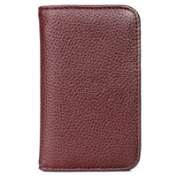 Julia Buxton Women's Hudson Pik-Me-Up Snap Card Case Leather, Red EasyOptionXY LLC