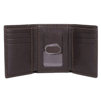 Dopp Men's Regatta ID Three-Fold Leather, Brown EasyOptionXY LLC