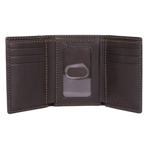 Dopp Men's Regatta ID Three-Fold Leather, Brown EasyOptionXY LLC