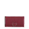 Time and Tru Women's Piper Clutch Wallet Vinyl Solid Maroon EasyOptionXY LLC