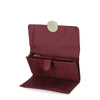 Time and Tru Women's Piper Clutch Wallet Vinyl Solid Maroon EasyOptionXY LLC