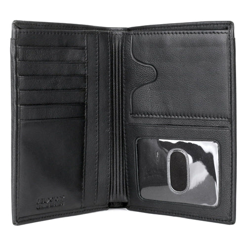 J. Buxton Men's RFID Passport Wallet Leather, Black EasyOptionXY LLC