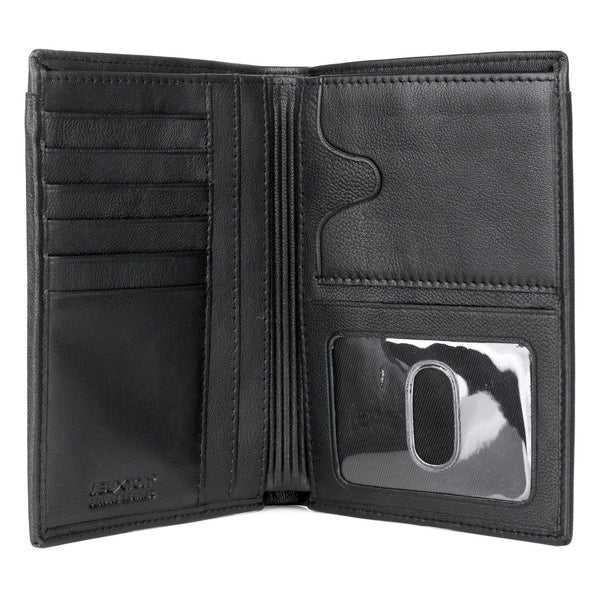 J. Buxton Men's RFID Passport Wallet Leather, Black EasyOptionXY LLC