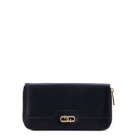 Time and Tru Women's Alex Zip Around Wallet Black EasyOptionXY LLC