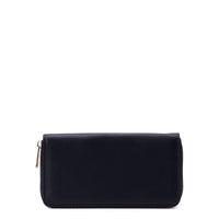 Time and Tru Women's Alex Zip Around Wallet Black EasyOptionXY LLC