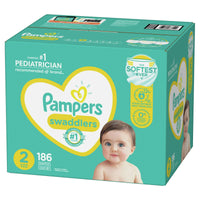 Pampers Swaddlers Diapers Size 2, 186 Count EasyOptionXY LLC