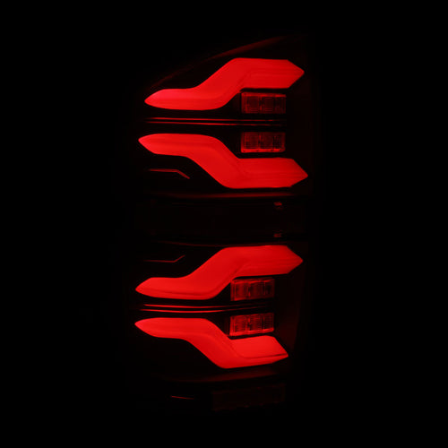 AlphaRex 16-23 Toyota Tacoma LUXX-Series LED Tail Lights Black OffRoadUSA.com