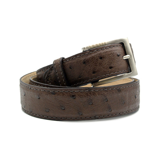 Zelli Italia Zelli Italia 73-101-BRN OSTRICH QUILL Belt, Brown