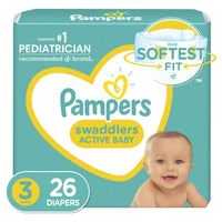 Pampers Swaddlers Diapers Size 3, 26 Count EasyOptionXY LLC