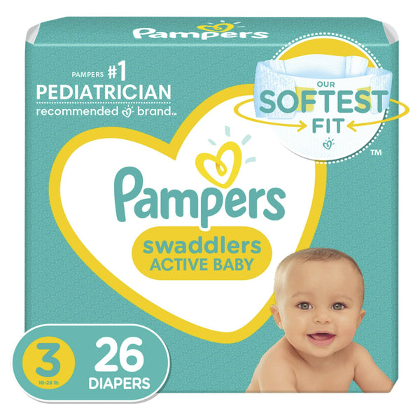 Pampers Swaddlers Diapers Size 3, 26 Count EasyOptionXY LLC