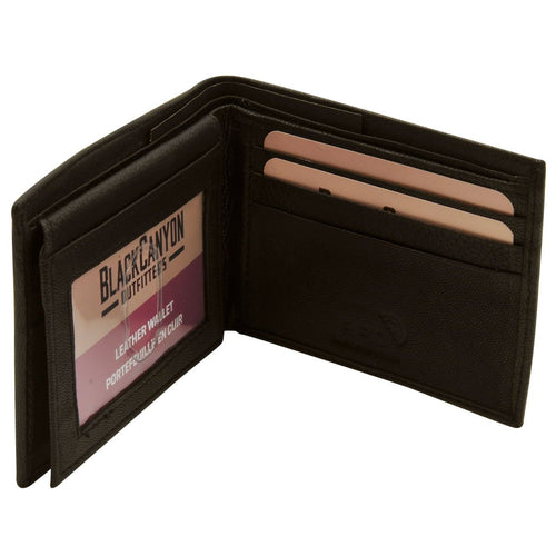 Blackcanyon Outfitters Bco Rfid Bifold Wallet/ Top Flap/ Bk/Br EasyOptionXY LLC
