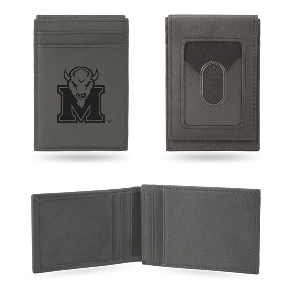 Rico Industries College Marshall ing Herd Gray Laser Engraved Front Pocket Wallet - Compact/Comfortable/Slim EasyOptionXY LLC