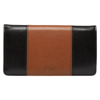 Checkbook Cover Brown/Black Strong & Courageous Josh. 1:9 EasyOptionXY LLC