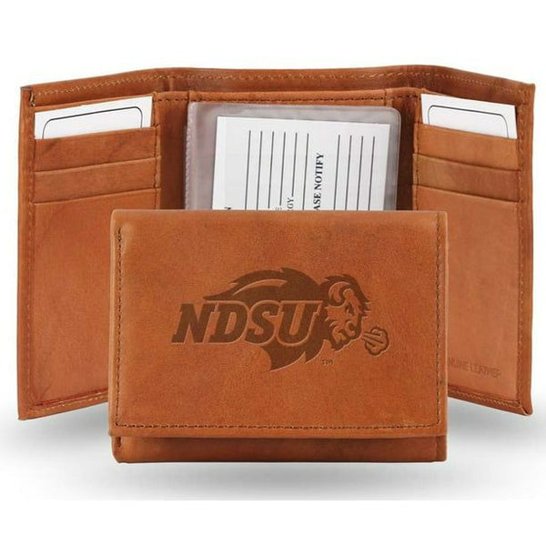 North Dakota State Leather Trifold Wallet (Manmade Interior) EasyOptionXY LLC