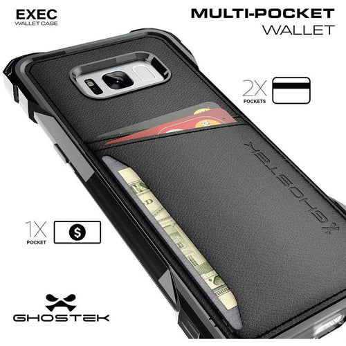 Ghostek Exec Card Holder Wallet Phone Case Designed for Galaxy S8 2017 (5.8 Inch) - (Gold) EasyOptionXY LLC