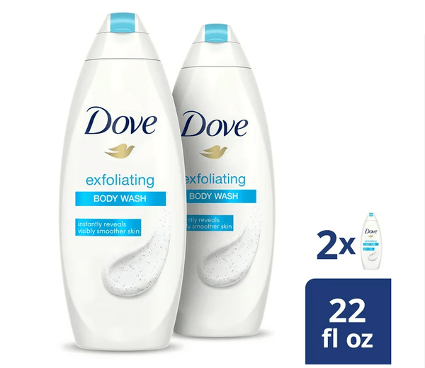 Dove Body Wash Gentle Exfoliating Cleanser 22 oz; 2 Count EasyOptionXY LLC