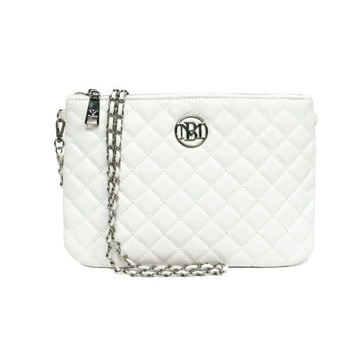 Badgley Mischka Off-White Wallet Size Body Bag EasyOptionXY LLC