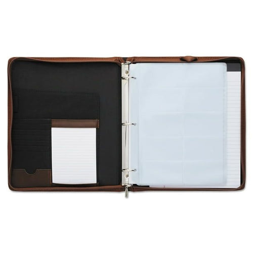 Rolodex Explorer Leather Organizer Business Card Book, 240-Card Cap., 11 x 13 1/2, Brown EasyOptionXY LLC