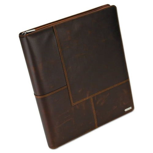 Rolodex Explorer Leather Organizer Business Card Book, 240-Card Cap., 11 x 13 1/2, Brown EasyOptionXY LLC