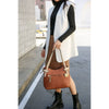 MKF Collection Jaseli Hobo Handbag with Wristlet Key Ring and Card Case ( Color Brown-Beige) EasyOptionXY LLC