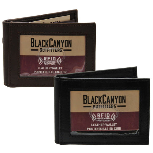 BlackCanyon Outfitters BCO RFID MONEY CLIP WALLET/ BK/BR EasyOptionXY LLC