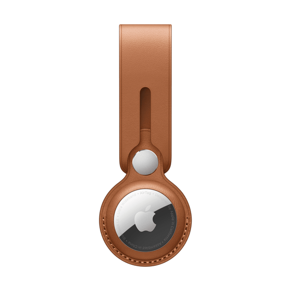 Apple AirTag Leather Loop - Saddle Brown EasyOptionXY LLC