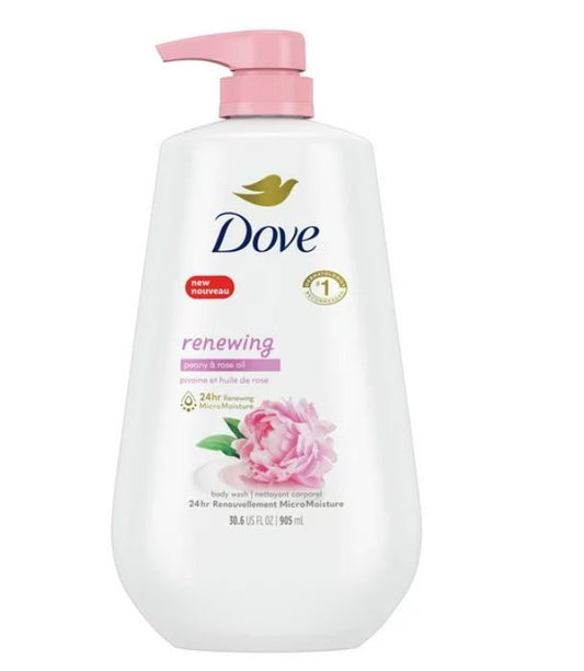 Dove Renewing Liquid Body Wash with Pump Peony and Rose Oil, 30.6 oz EasyOptionXY LLC