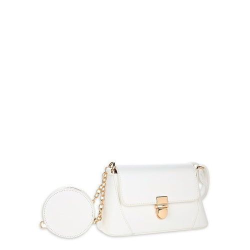 BeCool Women's Adult Crossbody Handbag with Purse 2-Piece Set Cream EasyOptionXY LLC