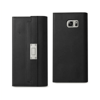 Samsung Galaxy Note 5 Genuine Leather Rfid Wallet Case And Metal Buckle Belt In Black EasyOptionXY LLC