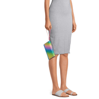 No Boundaries Women's Iridescent Rainbow Vinyl Wristlet EasyOptionXY LLC