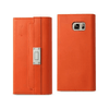 Samsung Galaxy Note 5 Genuine Leather Rfid Wallet Case And Metal Buckle Belt In Tangerine EasyOptionXY LLC