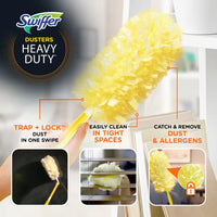 Swiffer Dusters Heavy Duty 3 ft Extendable Handle Dusting Kit Unscented (1 Duster, 3 Refills) EasyOptionXY LLC