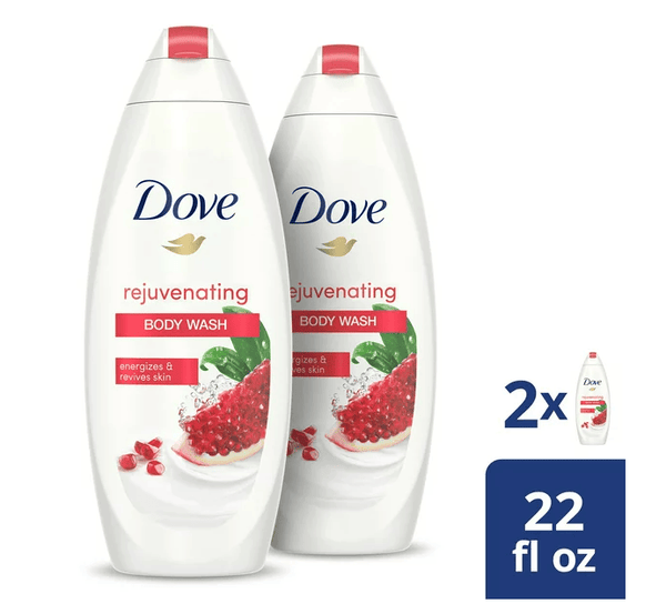 Dove Rejuvenating Body Wash Pomegranate and Hibiscus Tea 22 fl Oz. 2 Count EasyOptionXY LLC