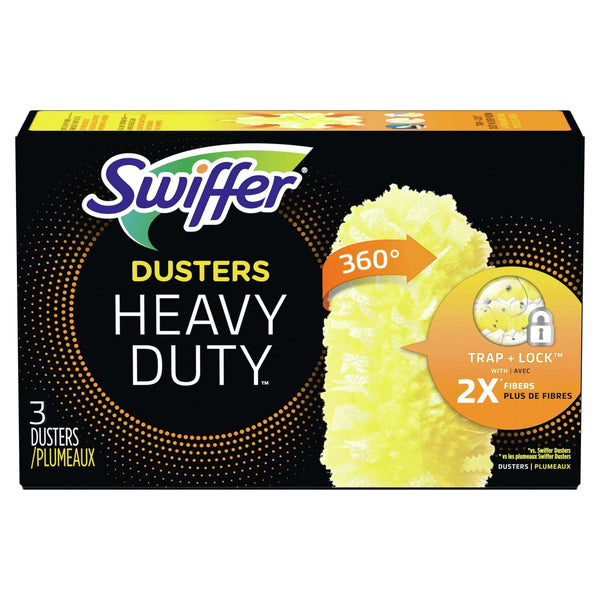 Swiffer Duster Multi-Surface Heavy Duty Refills, 3 Count. Yellow, Unscented EasyOptionXY LLC