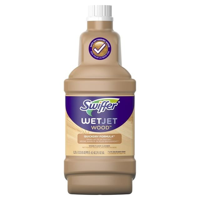 Swiffer WetJet Spray Mop Quickdry Formula Liquid Wood Floor Cleaner Refill, 42.2 fl oz EasyOptionXY LLC