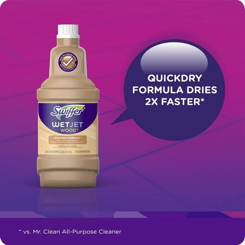 Swiffer WetJet Spray Mop Quickdry Formula Liquid Wood Floor Cleaner Refill, 42.2 fl oz EasyOptionXY LLC