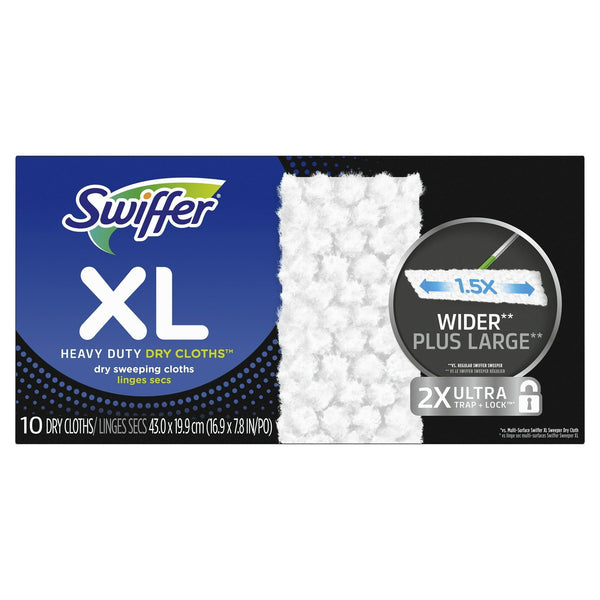 Swiffer Sweeper XL Heavy Duty Multi-Surface Dry Cloth Refills, 10 Count EasyOptionXY LLC