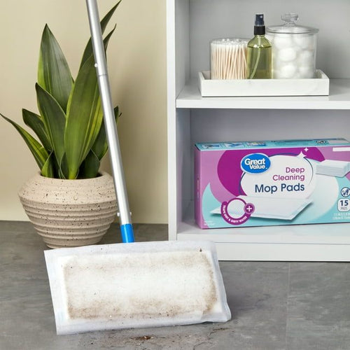Great Value Deep Clean Mop Pads, 15 Count EasyOptionXY LLC