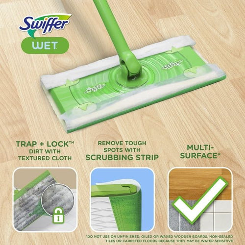 Swiffer Wet Mopping Cloths, Fresh Scent, 19 Count, Pack of 2 EasyOptionXY LLC