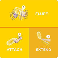 Swiffer Duster Extender Handle Starter Kit (1 Handle, 12 Dusters) EasyOptionXY LLC