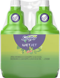 Swiffer WetJet Multi-Purpose and Hardwood Liquid Floor Cleaner Solution Refill, with Gain Scent (2 count, 42.2 fl oz each) EasyOptionXY LLC