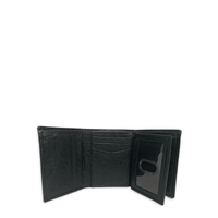 George Men's Adult Antique Crunch Trifold Wallet Black EasyOptionXY LLC