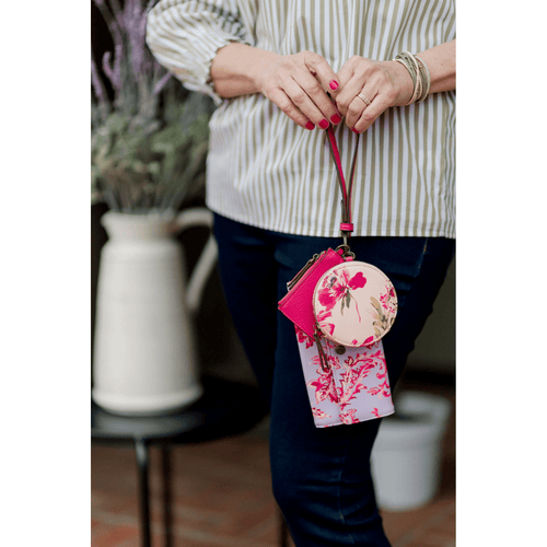 The Pioneer Woman Milo Women's Trio Coin Pouch, ID holder and Wallet Pink Floral EasyOptionXY LLC