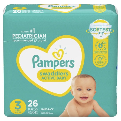 Pampers Swaddlers Diapers Size 3, 26 Count EasyOptionXY LLC