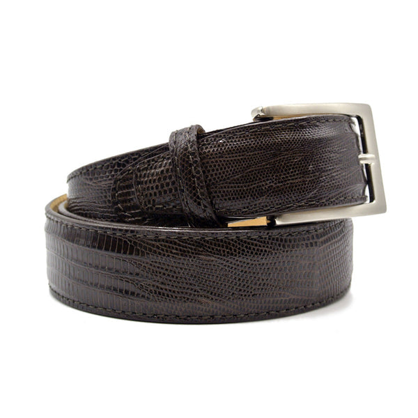 Zelli Italia Zelli Italia 74-350-BRN BELT TEJU LIZARD, Brown