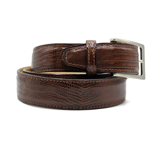 Zelli Italia Zelli Italia 74-350-CGN BELT TEJU LIZARD, Cognac