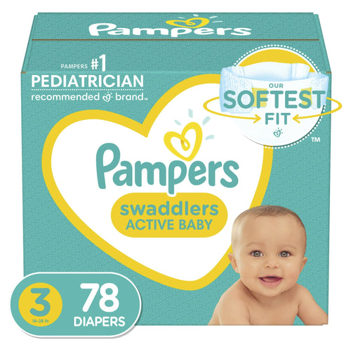 Pampers Swaddlers Diapers Size 3, 78 Count EasyOptionXY LLC