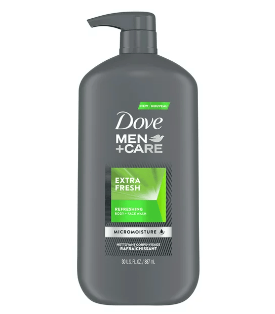 Dove Men+Care Body Wash and Face Wash Extra Fresh 30 oz EasyOptionXY LLC