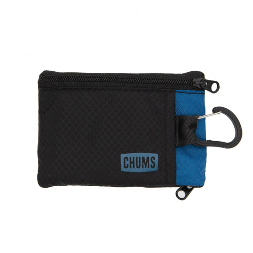 Chums Ripstop Nylon License Holder Wallet with Carabiner for Men and Women, Blue and Black EasyOptionXY LLC