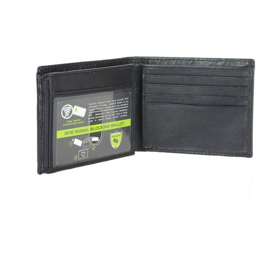 Men's RFID Signal Blocking Genuine Leather Traveller Wallet with Gift Box EasyOptionXY LLC